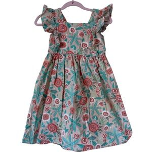 Ruffle Butts Multicolor Floral Casual Dress Sz 7
